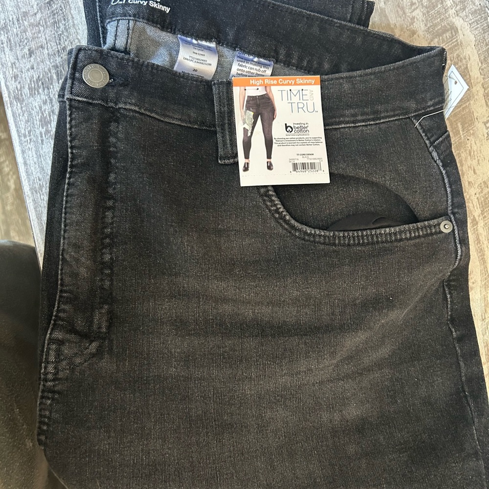 Time and Tru Dark Gray Denim Jeans